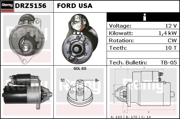 DELCO REMY Starter DRZ5164